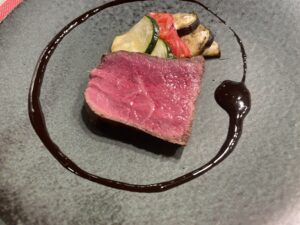Lean Wagyu beef dish